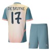 Officiële Voetbalshirt + Korte Broek Manchester City De Bruyne 17 Vierde 2024-25 - Kids